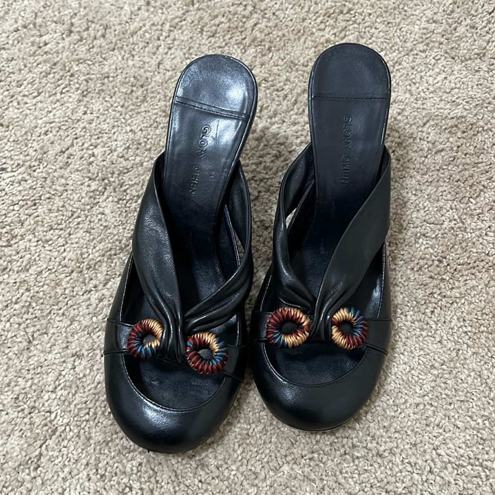 Gianvito Rossi Black Leather Women's Shoes